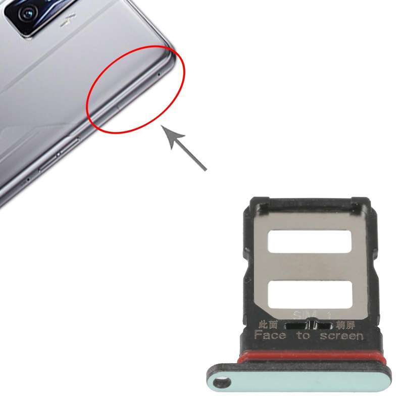 For Xiaomi Redmi K50/K50 Pro SIM Card Tray + SIM Card Tray (Green)