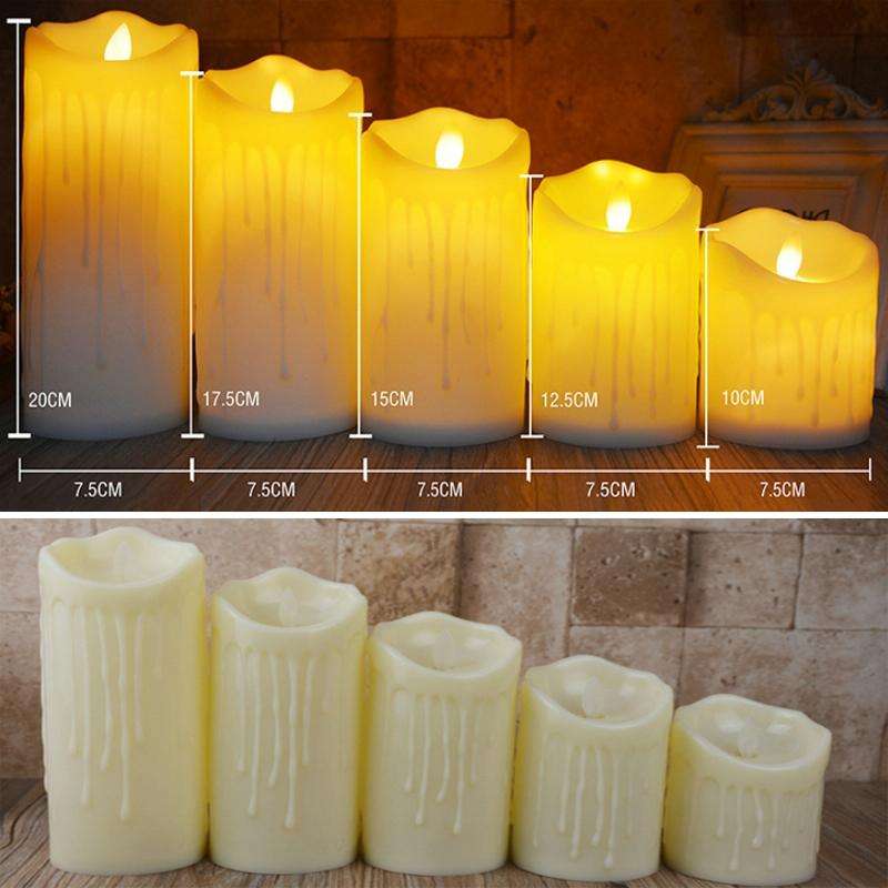 LED Electronic Candle Lights Halloween Christmas Decoration Props, Size: 7.5x10cm(Plastic Tears C...