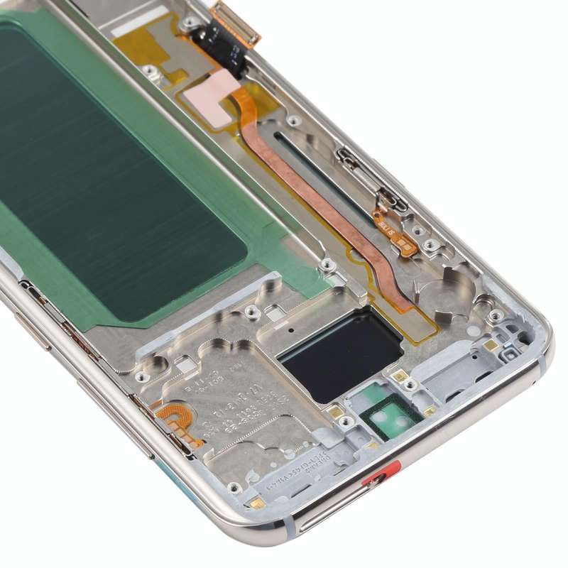 OLED LCD Screen for Samsung Galaxy S8+ SM-G955 Digitizer Full Assembly with Frame (Silver)
