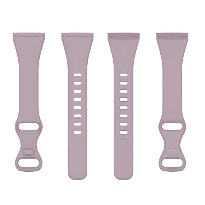 For Fitbit Versa 4 / Versa 3 / Sense Universal TPU Watch Band, Size:S(Lavender)