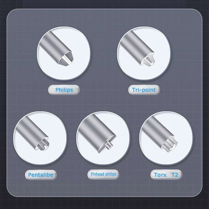 Qianli Super Tactile Grip-Type Precision Silent Dual-Bearing Screwdriver, Series: Type C Pentalibe