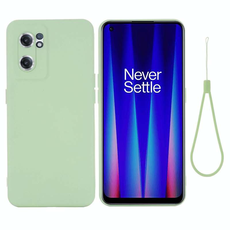 For OnePlus Nord CE 2 5G Pure Color Liquid Silicone Shockproof Full Coverage Phone Case(Green)