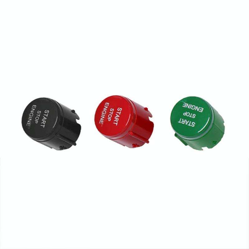 One-key Start Engine Stop Switch Button for Land Rover Freelander 2, Left Driving (Black)