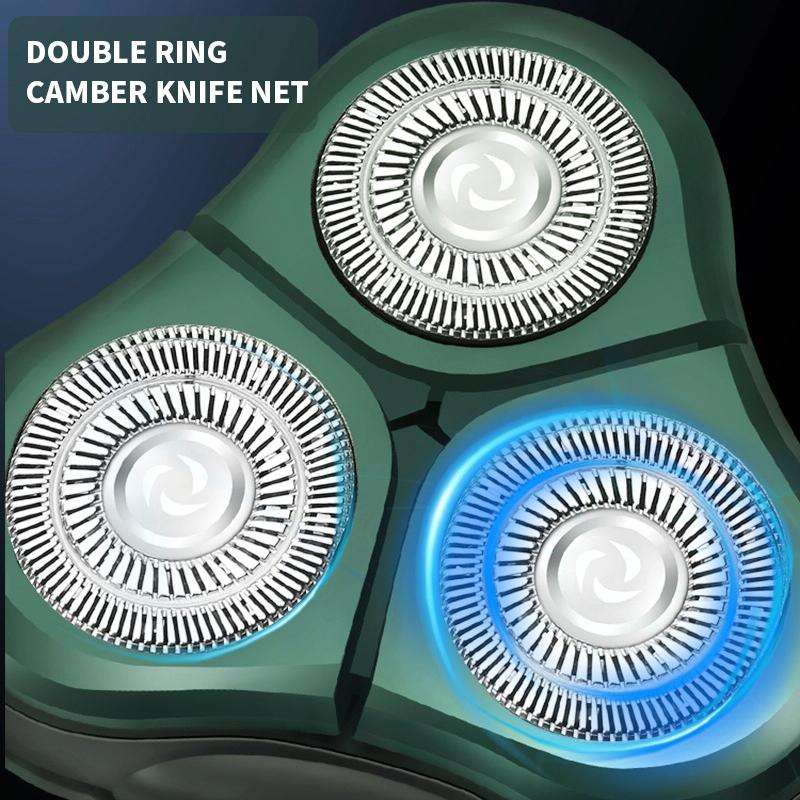 4 In 1 Smart Electric Shaver LCD Digital Display Three-head USB Rechargeable Floating Razor