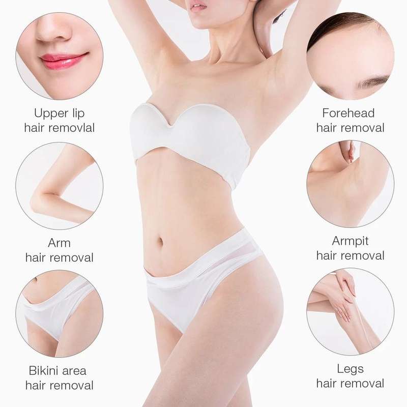 Portable Manual Thermostat Wax Machine Hair Removal Wax Bean Heater, EU Plug(White)
