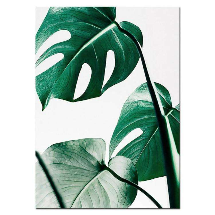 Plant Leaf English Letter Art Posters Prints Art Wall Pictures without Frame, Size:1520cm(Green L...