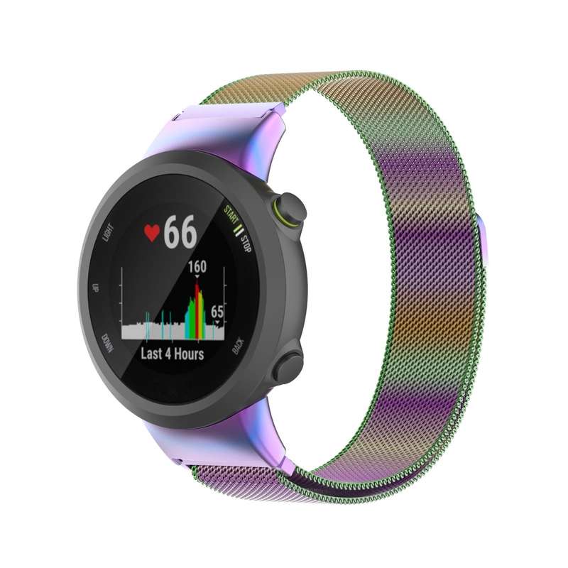 For Garmin Forerunner 45 / 45S / Swim 2 Milanese Watch Band(Colorful)