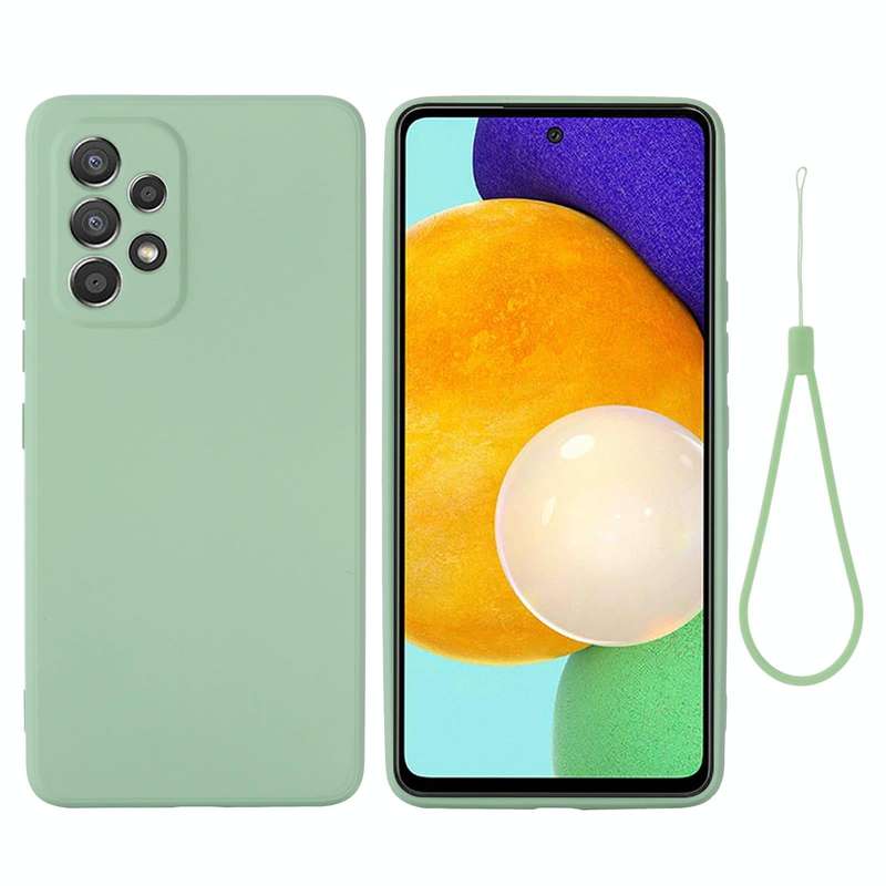 For Samsung Galaxy A53 5G Color Liquid Silicone Phone Case(Green)