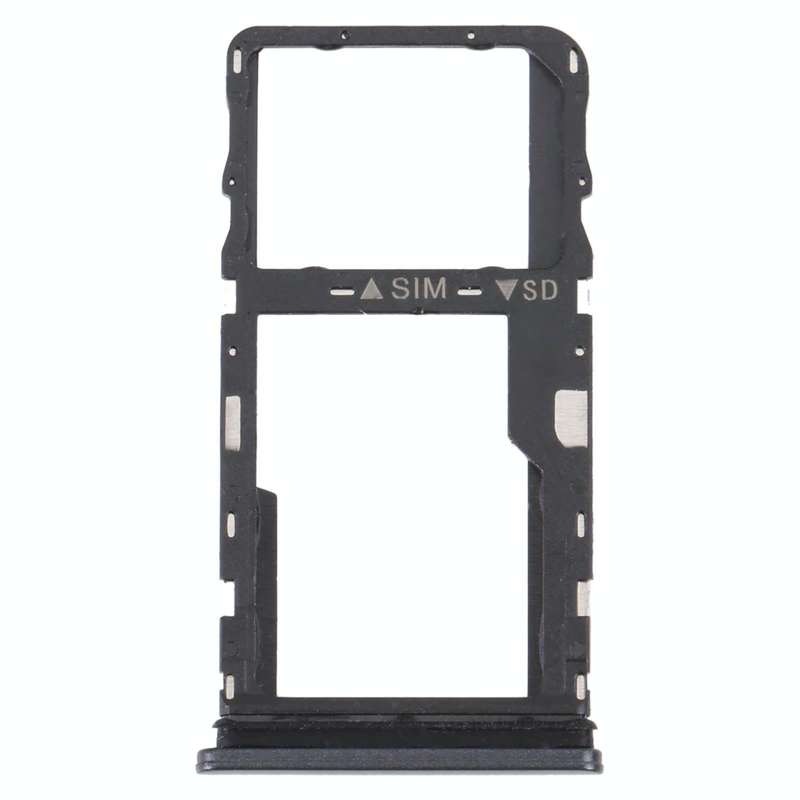 For TCL 30 XE 5G T767W Original SIM Card Tray + Micro SD Card Tray(Black)