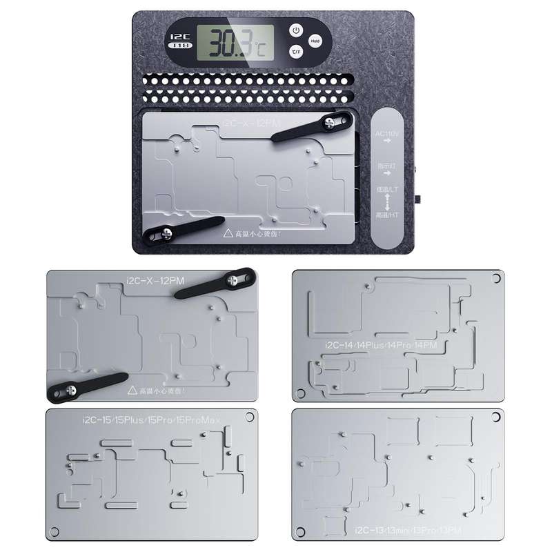 i2C T18 LCD Display PCB Motherboard Layered Desoldering Station For iPhone X-15 Pro Max, US Plug