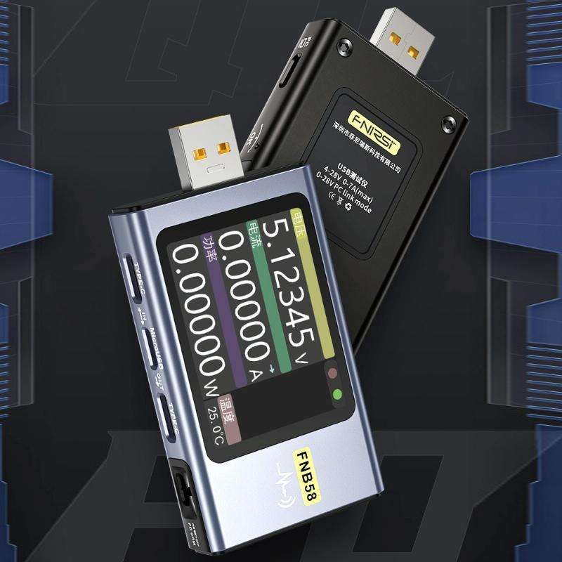 FNIRSI FNB58 USB Voltage Ammeter TYPE-C Fast Charge Power Tester, Specification: Bluetooth