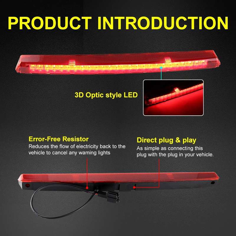 For Volkswagen Golf 5 GTI 2005-2009 Car High Position Brake Light 1K6945097F (Red)