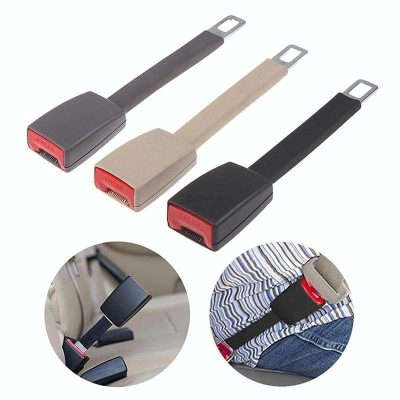 25cm Car Seat Belt Extension Snap Button, Color: Black