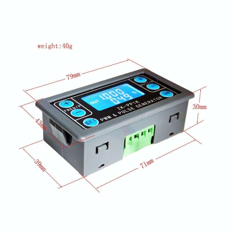 ZK-PP1K PWM Signal Generator 1Hz-150KHz PWM Pulse Frequency Duty Cycle Adjustable Square Wave Gen...
