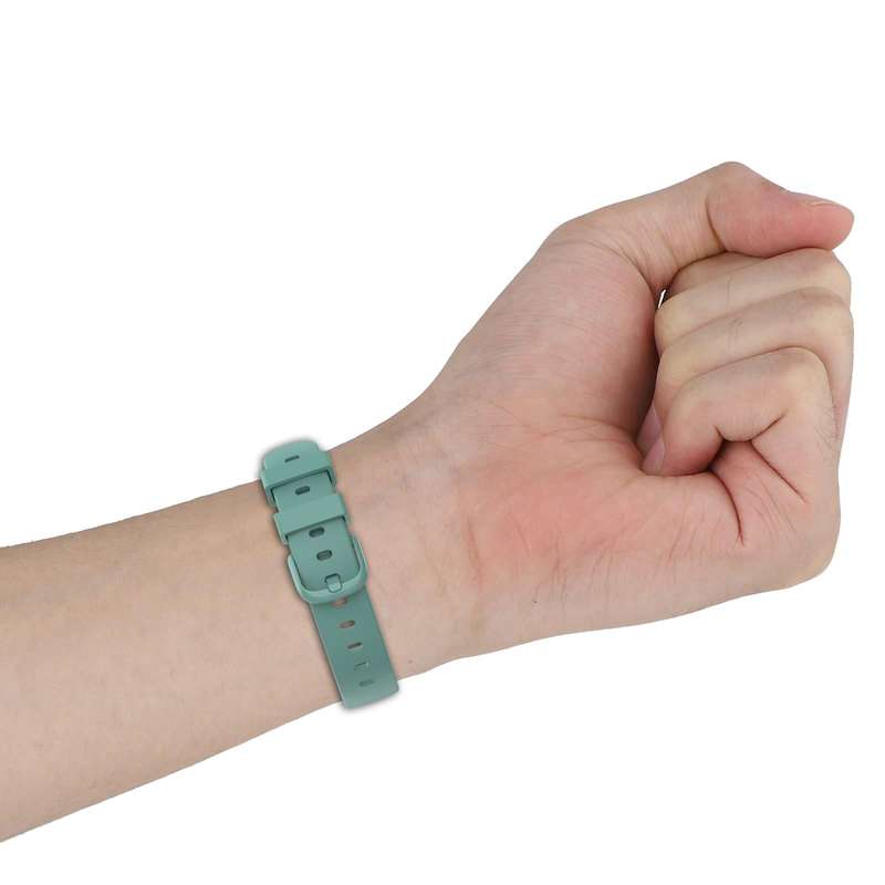 For Fitbit Inspire 3 Solid Color Silicone Watch Band, Size:L(Red)