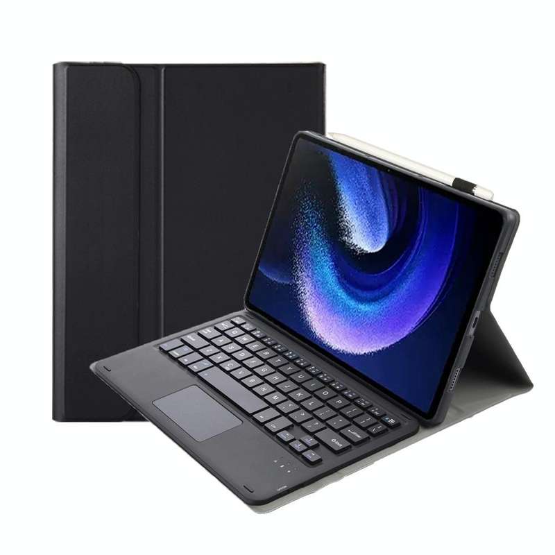 For Xiaomi Pad 6 / Pad 6 Pro A0N7-A Lambskin Texture Ultra-thin Bluetooth Keyboard Leather Case w...