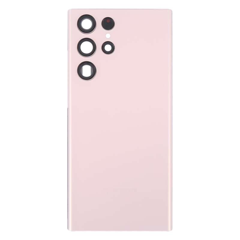 For Samsung Galaxy S22 Ultra 5G SM-S908B Battery Back Cover with Camera Lens Cover (Gold)