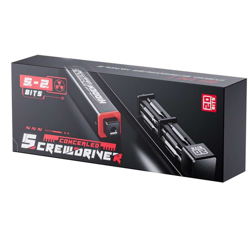 JAKEMY JM-8195 21 in 1 S-2 Bits Square Handle Design Screwdirver(Black)