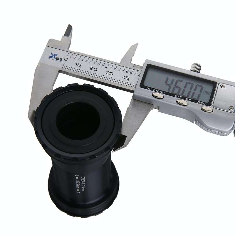 BB386 Press Fit Style EVO Bottom Bracket Fits 86.5mm for SHIMANO / SRAM / FSA Mountain Bike (Black)