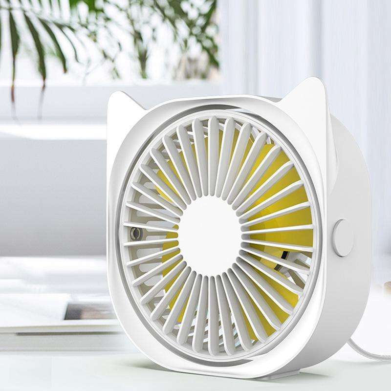 M105 Desktop Mini Cute Portable USB Fan(Sky White)