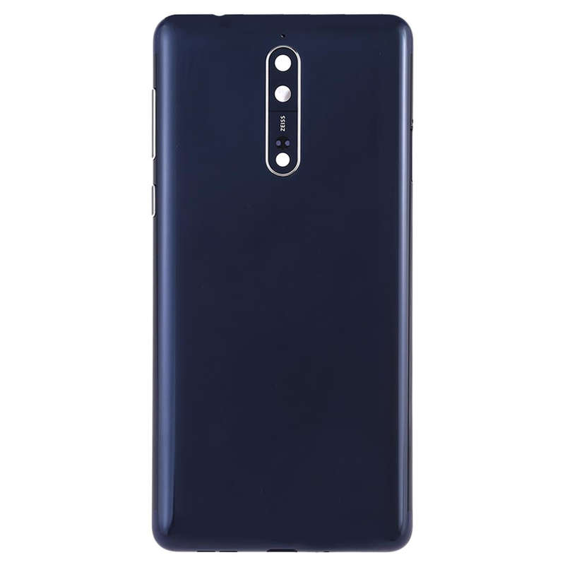 Battery Back Cover with Camera Lens & Side Keys for Nokia 8(Blue)