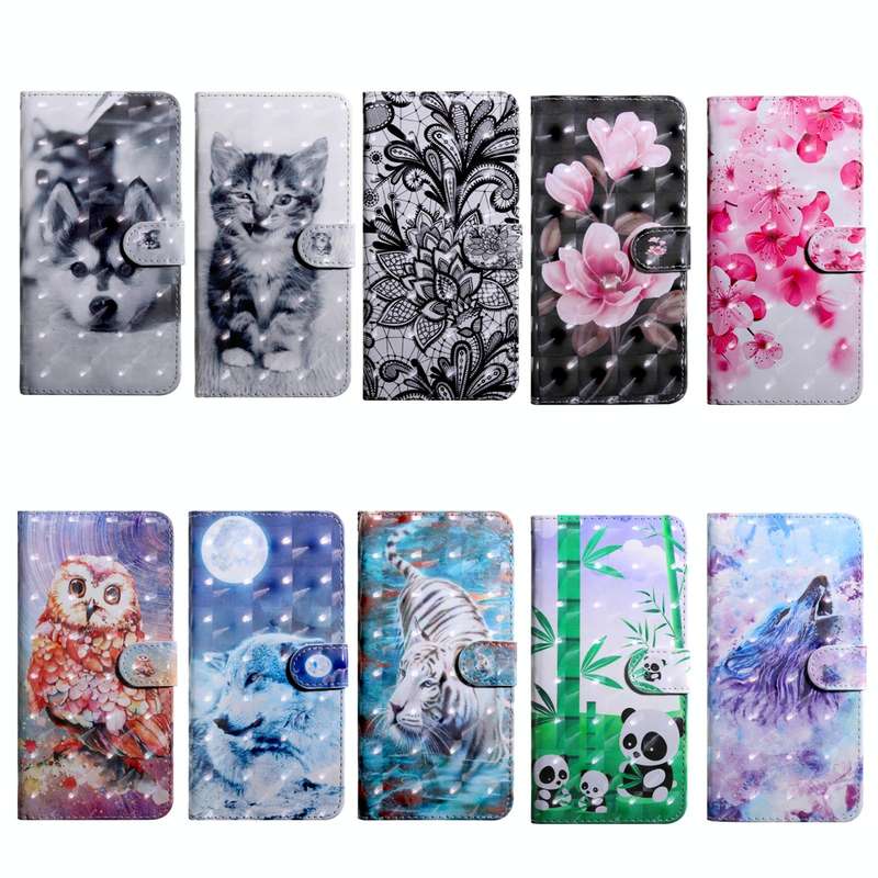 For Samsung Galaxy A23 5G 3D Painting Pattern Coloured Drawing Leather Phone Case(Tiger)