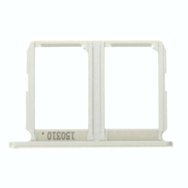 For Galaxy S6 2 SIM Card Tray (Silver)