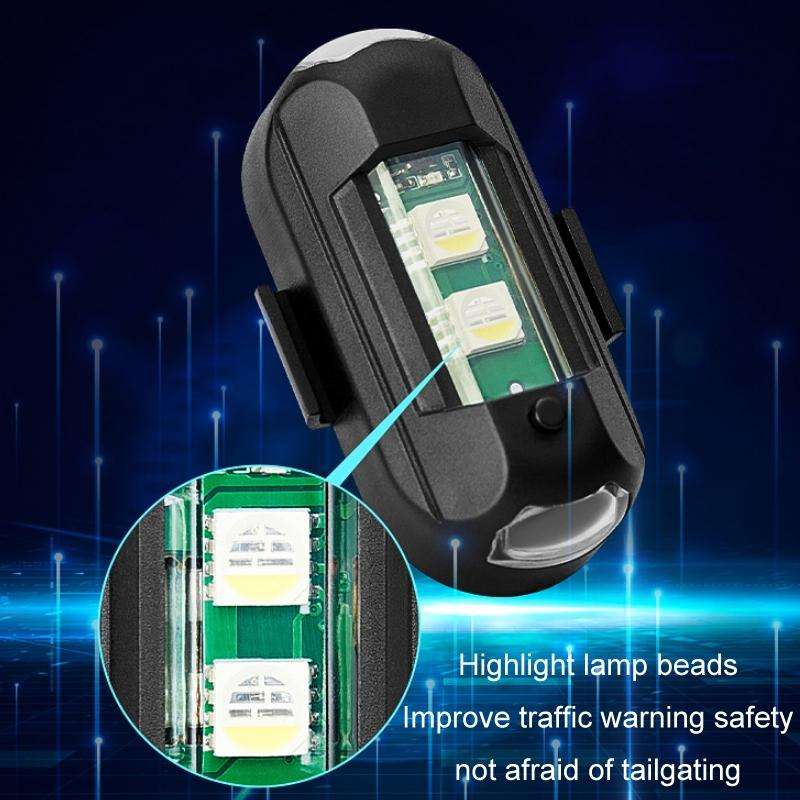 Vibration Remote Control Induction Motorcycle Wireless Strong Magnetic Warning Flash Light, Speci...