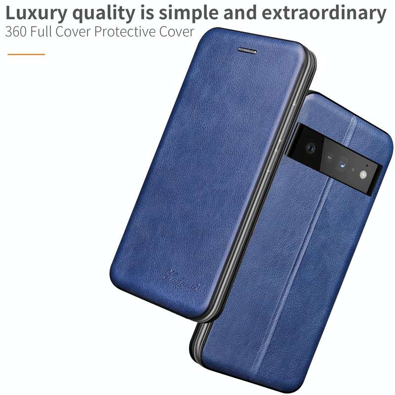 For Google Pixel 6 Pro Integrated Voltage Retro Texture Magnetic Leather Case with Card Slot & Ho...