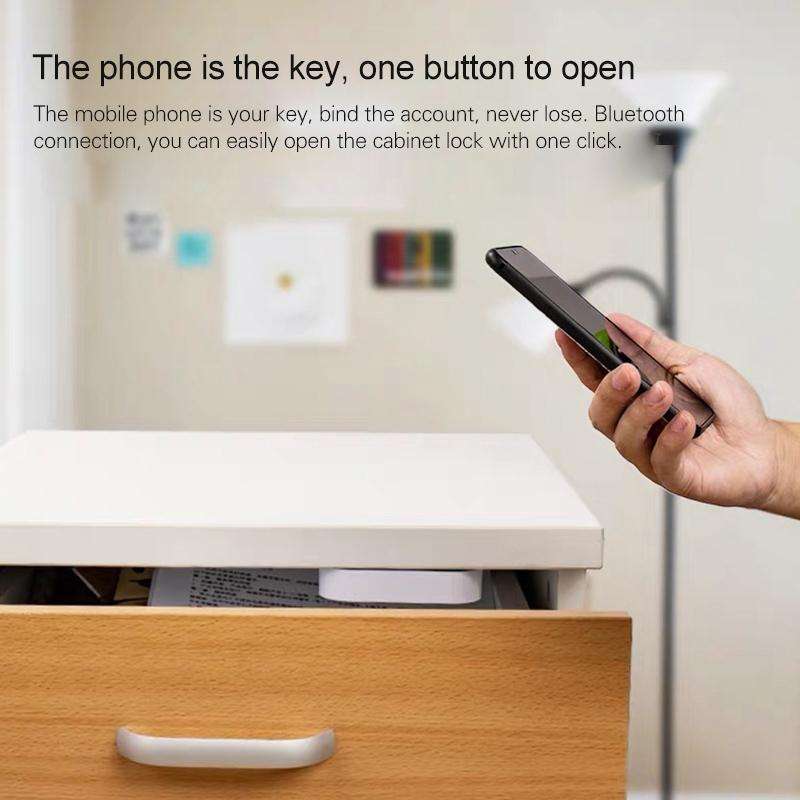 T1 Bluetooth + Tuya APP Smart Drawer Lock Invisible Lock, Support Remote Control Unlocking