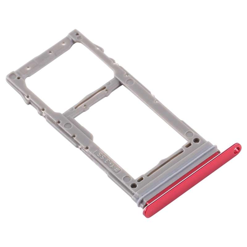 For Samsung Galaxy Note 10 Lite SM-N770 SIM Card Tray + Micro SD Card Tray (Red)