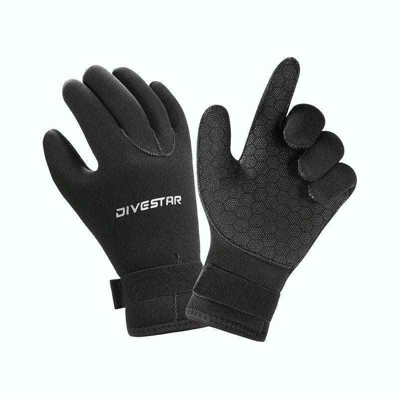 DIVESTAR Diving Gloves Cut & Stab Resistant Sports Gloves, Model: 3mm, Size: M