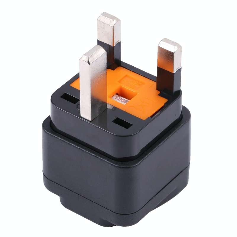 Portable Universal Five-hole WK to UK Plug Socket Power Adapter with Fuse