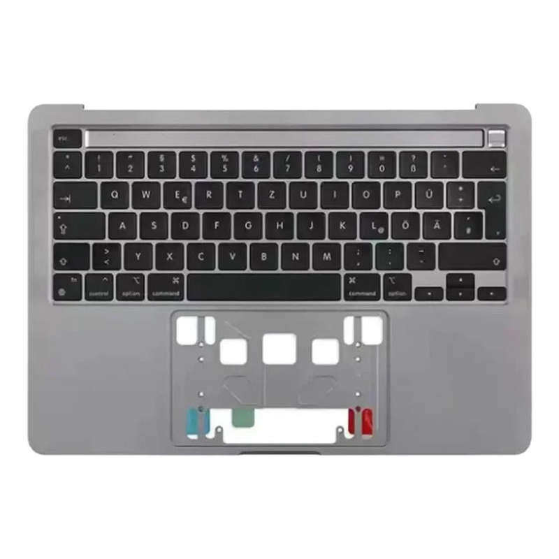 For Macbook Pro 13 inch 2021 A2338 C-side Cover + UK Edition Key Board (Grey)