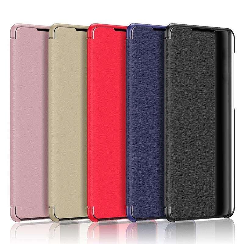 For Samsung Galaxy S22 Ultra 5G Window View Leather Phone Case(Black)