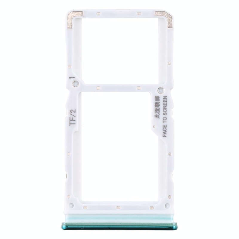 SIM Card Tray + SIM Card Tray / Micro SD Card Tray for Xiaomi Redmi Note 8 Pro (Green)