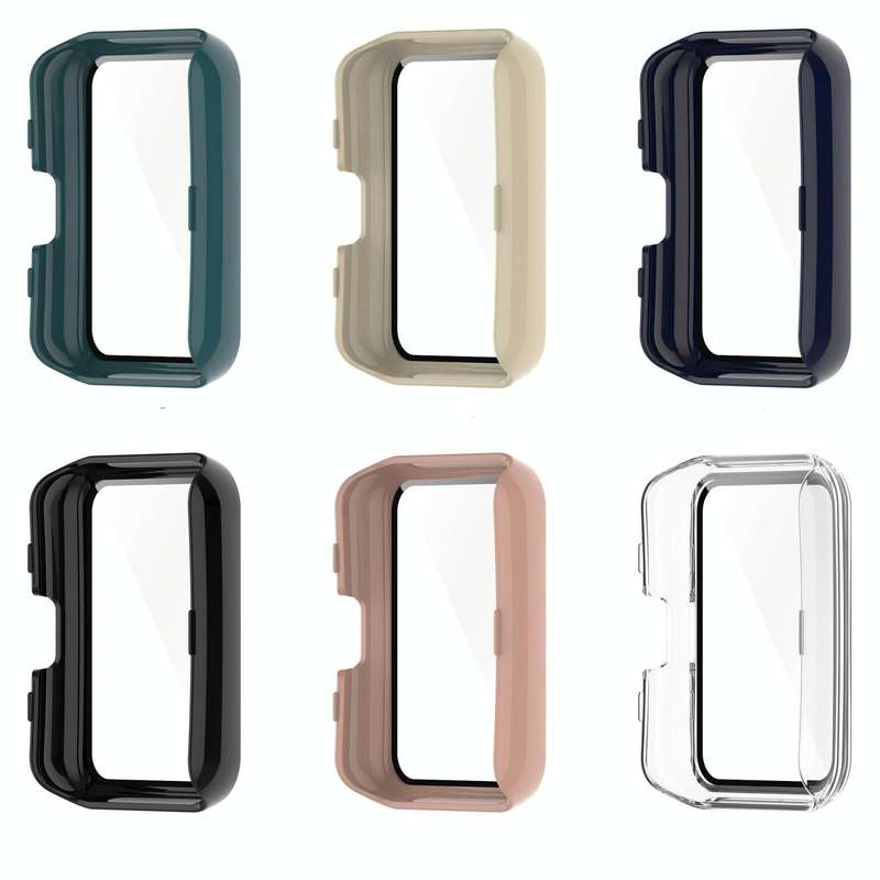 For OPPO Watch Free PC+ Toughened Film Fully Enclosed Protective Watch Case(Black)