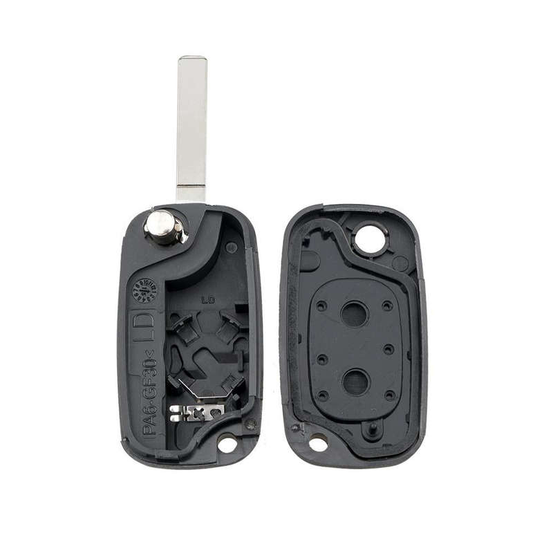 For RENAULT Clio / Megane / Kangoo / Modus Car Keys Replacement 2 Buttons Car Key Case with Folda...
