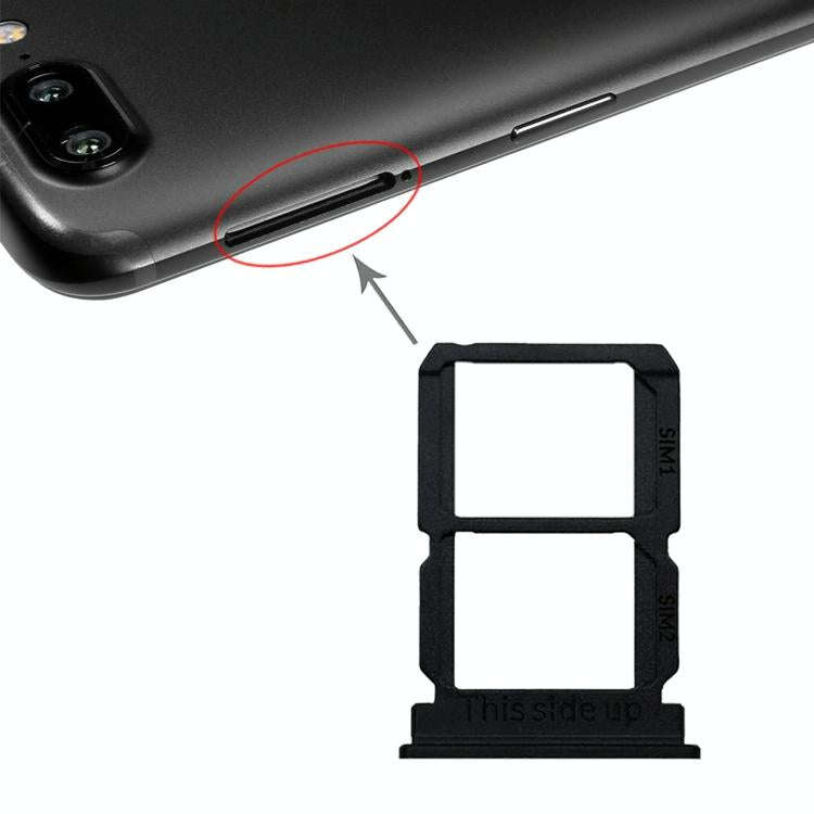For OnePlus 5T A5010 SIM Card Tray + SIM Card Tray (Black)