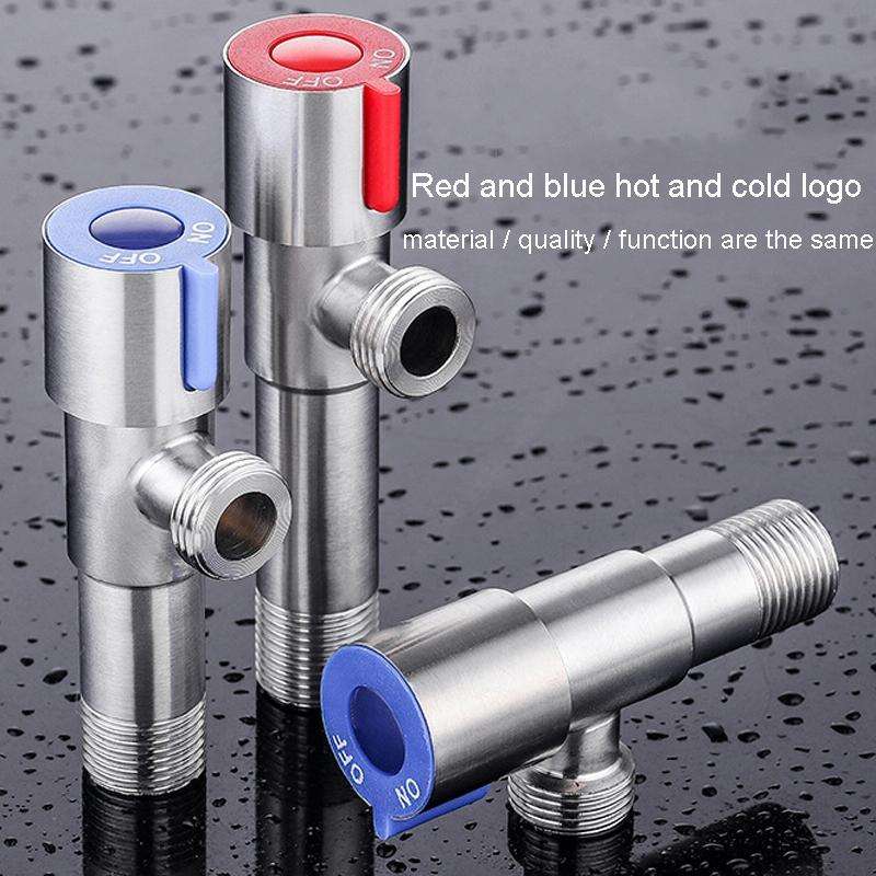 Model D 304 Hexagonal Stainless Steel Angle Valve Fine Copper Ceramic Valve Spool With Decorative...