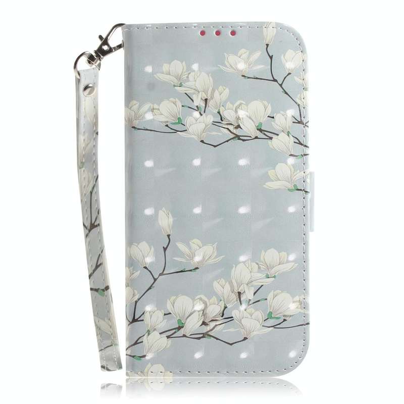 For Honor X9/X9 5G 3D Colored Horizontal Flip Leather Phone Case(Magnolia)