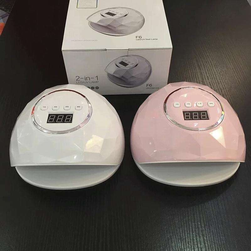 F6 UV LED Lamp Nail Dryer Dual hands Nail Lamp Curing UV Gel Nail Polish With Sensor & Timer & LC...
