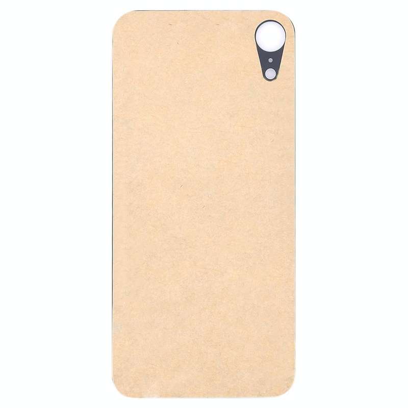 Easy Replacement Big Camera Hole Glass Back Battery Cover with Adhesive for iPhone XR(Yellow)