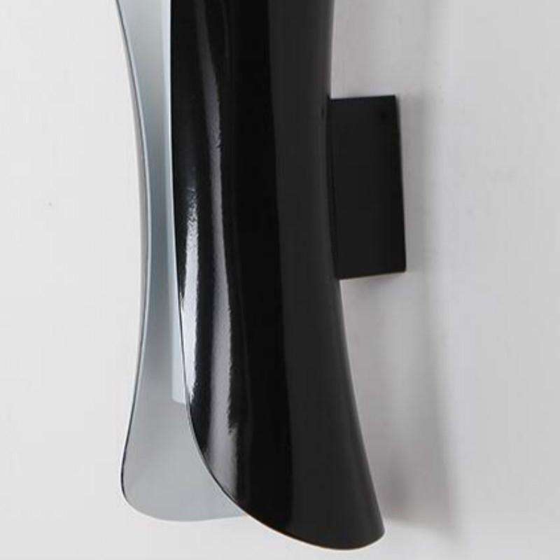 E27 LED Living Room Background Hotel Villa Corridor Bedroom Bedside Wall Lamp Small(Wood Grain Co...