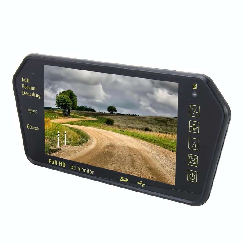7 inch 480*234 Rear View TFT-LCD Color Car Monitor with Bluetooth MP5 Player, Support Reverse Aut...