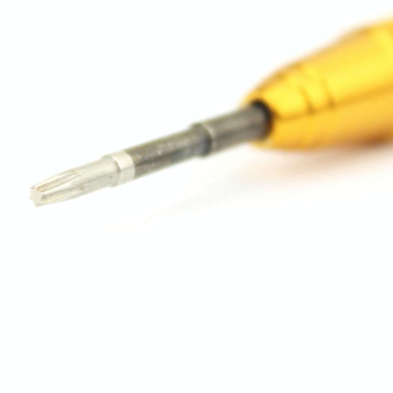 Professional Repair Tool Open Tool 25mm T6 Hex Tip Socket Screwdriver(Gold)