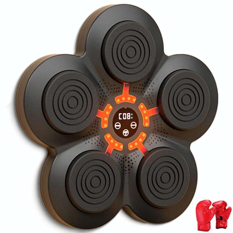 LED Light Smart Bluetooth Music Boxing Machine Home Punch-free Wall-mounted Electronic Boxer with...