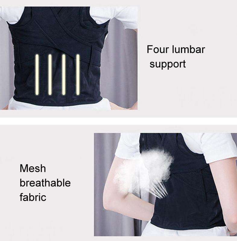 Male And Female Adult Kyphosis Correction Belt Student Sitting Posture Abdomen Correction Belt, S...