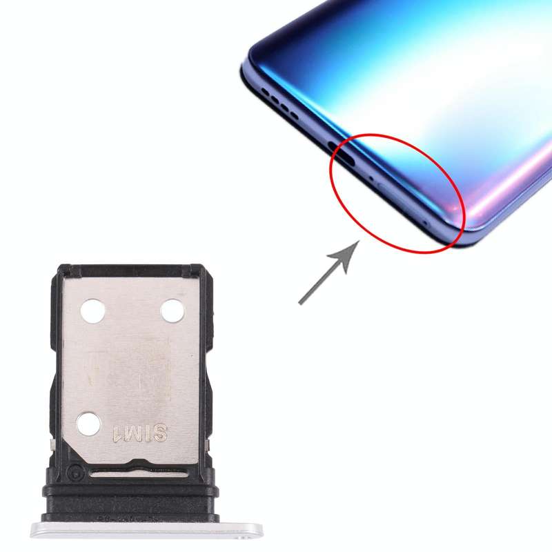 For OPPO Realme X7 RMX2176  SIM Card Tray + SIM Card Tray (Silver)