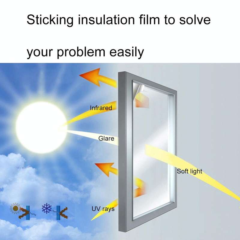 UV Reflective One Way Privacy Decoration Glass Window Film Sticker, Width: 30cm, Length: 1m(Silver)